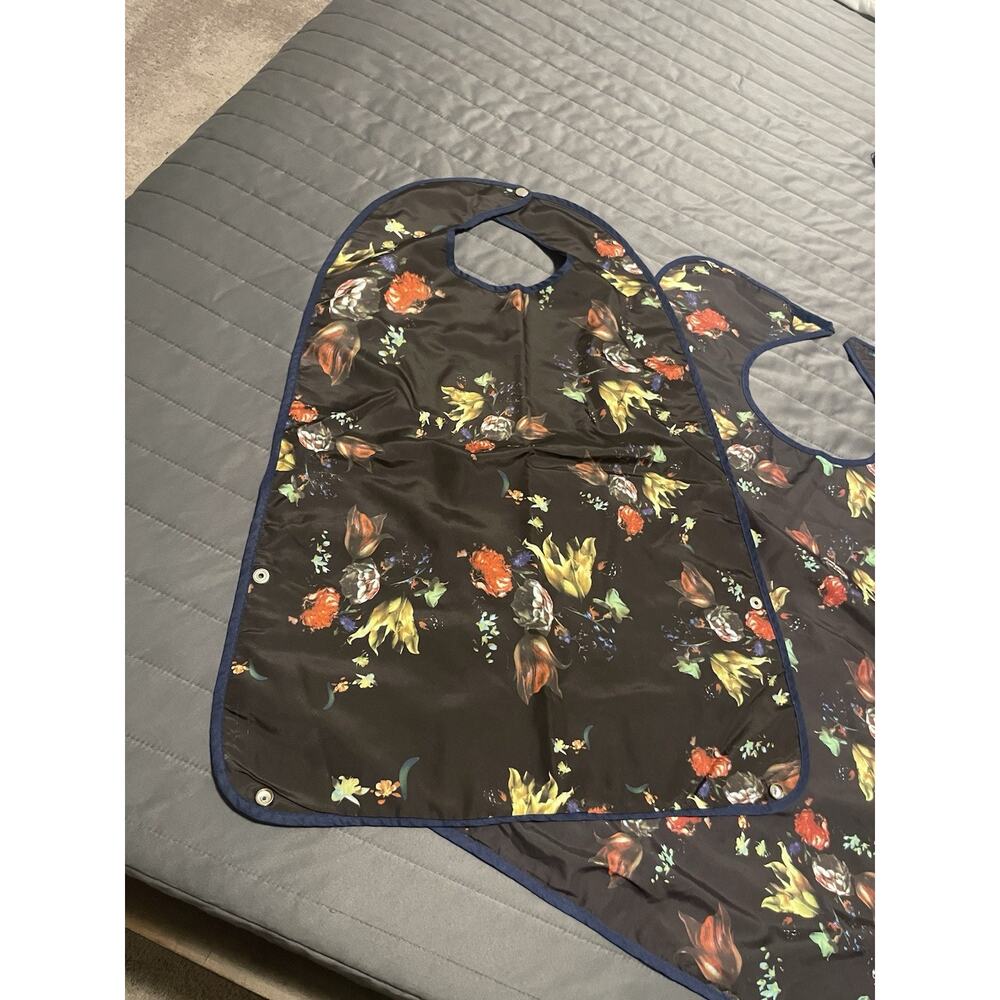 2 Self Aiding Adult Waterproof Bib Clothing Protectors Elderly Special Needs - Picture 3 of 12